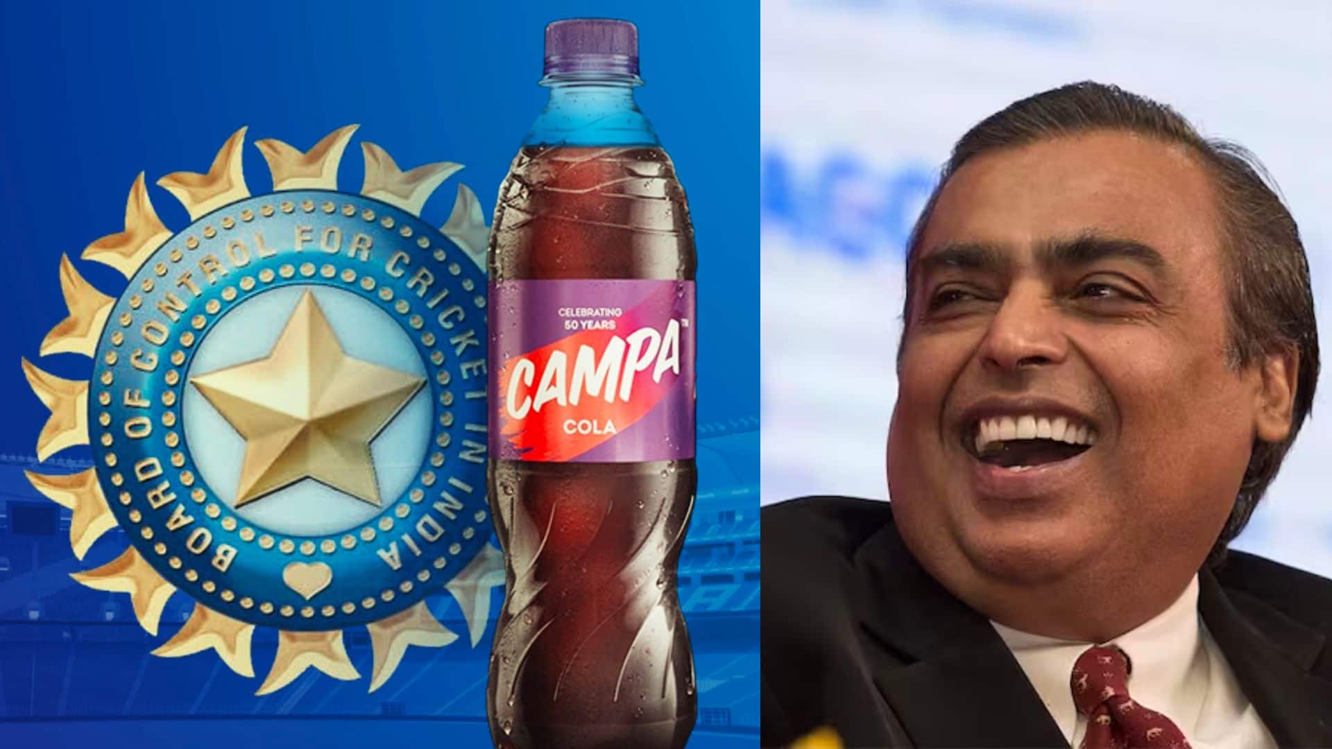 Mukesh Ambani-Owned Campa To Get Contracted With BCCI In A Central Sponsorship Deal - Reports